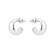 گوشواره حلقه ای کوچک سفید کد 80