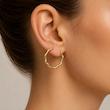 گوشواره حلقه ای طلایی کد 89