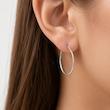 گوشواره حلقه ای  رنگ سفید کد 187
