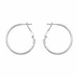 گوشواره حلقه ای  رنگ سفید کد 187