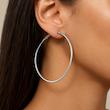 گوشواره حلقه ای رنگ سفید کد 228