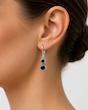 گوشواره آویز نگین مشکی کد 326