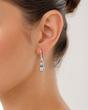 گوشواره آویز نگین سفید کد 327