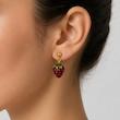گوشواره مینیمال طرح توت فرنگی کد 340
