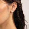 گوشواره نقره مینیمال طرح پروانه سفید کد 220