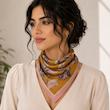 مینی اسکارف گل دار ساتن کد 11
