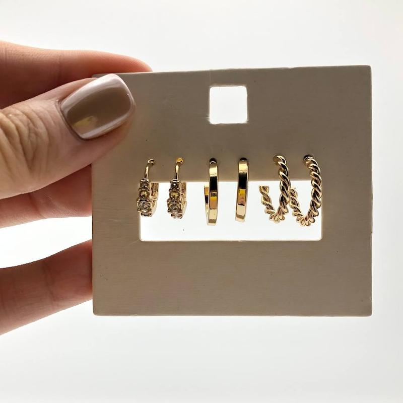 گوشواره سه عددی کد 48