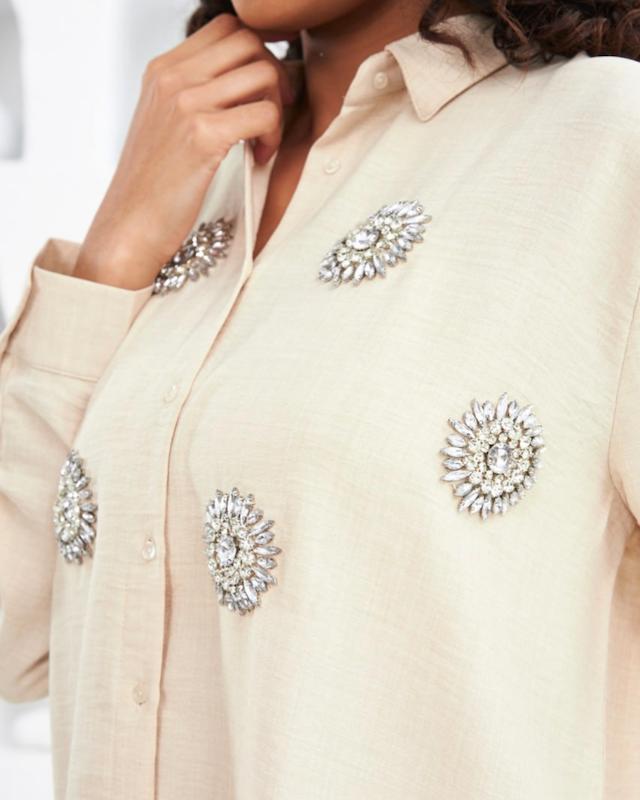 شومیز گل سنگی