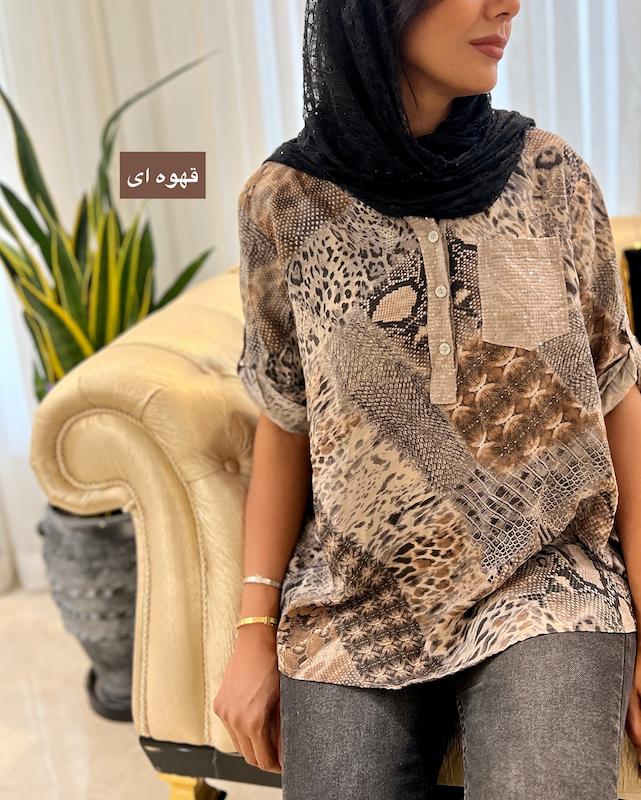 شومیز لینن طرحدار