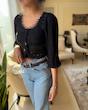 بلوز کراپ مشکی