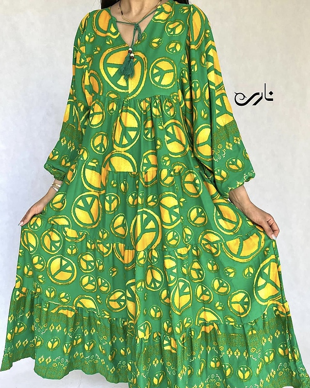 پیراهن زرد و سبز 