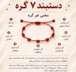 دستبند هفت گره قرمز