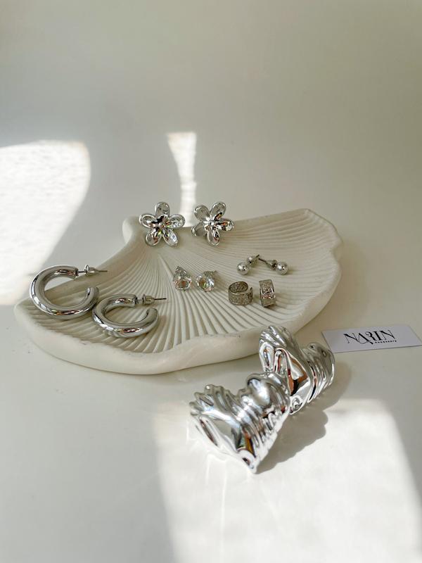 پک گوشواره و ایرکاف  گل