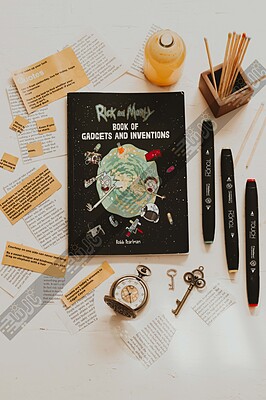 کتاب rick and Morty book of gadgets and inventions