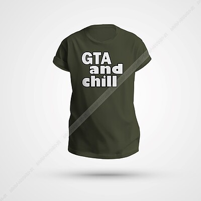 تیشرت GTA رنگ سبز