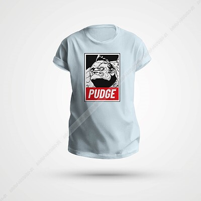 تیشرت Pudge رنگ آبی روشن