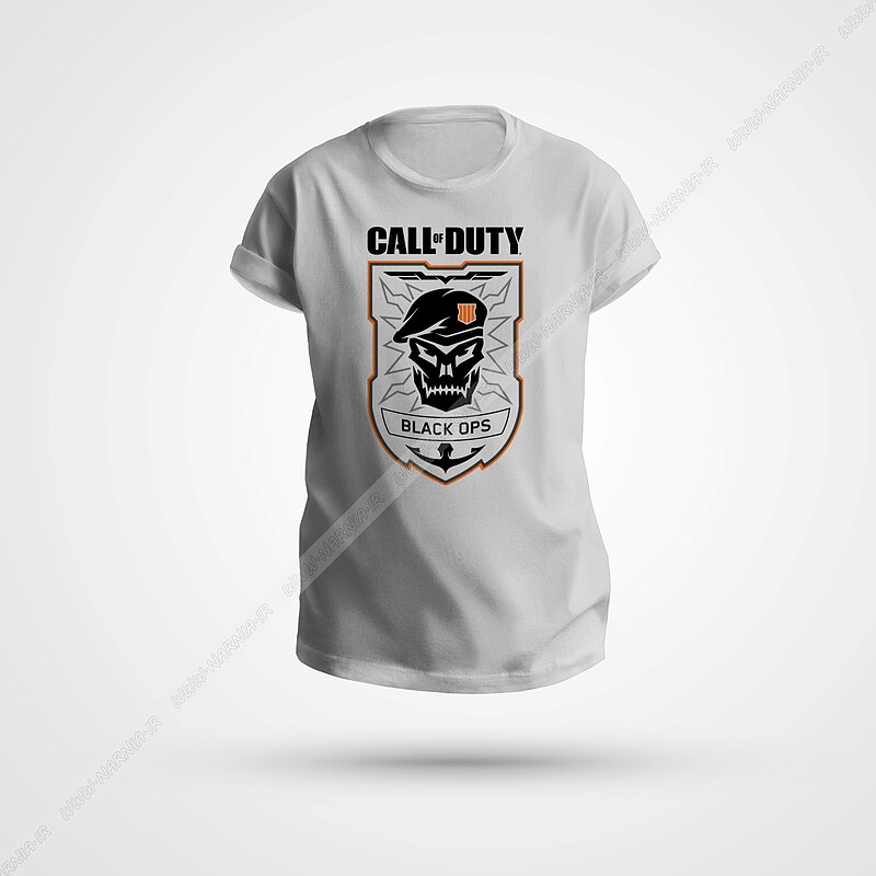 تیشرت call of duty رنگ سفید