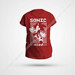 تیشرت طرح sonic رنگ قرمز