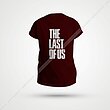 تیشرت The last of us رنگ زرشکی