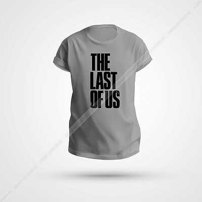 تیشرت The last of us رنگ طوسی