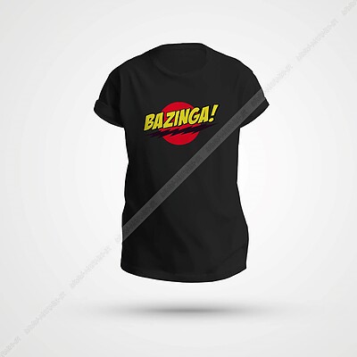 تیشرت bazinga رنگ مشکی