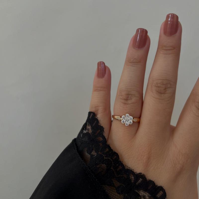 انگشتر طرح گل برند ژوپینگ