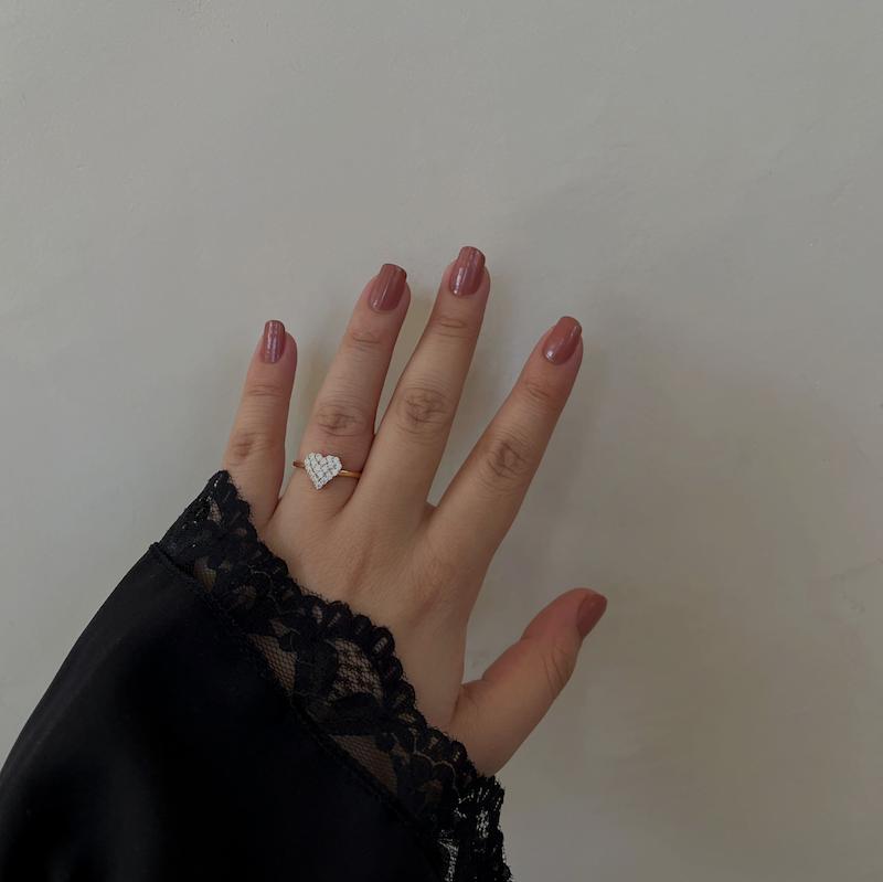 انگشتر طرح قلب ژوپینگ