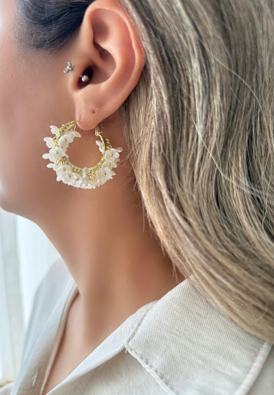 گوشواره حلقه ای شکوفه 