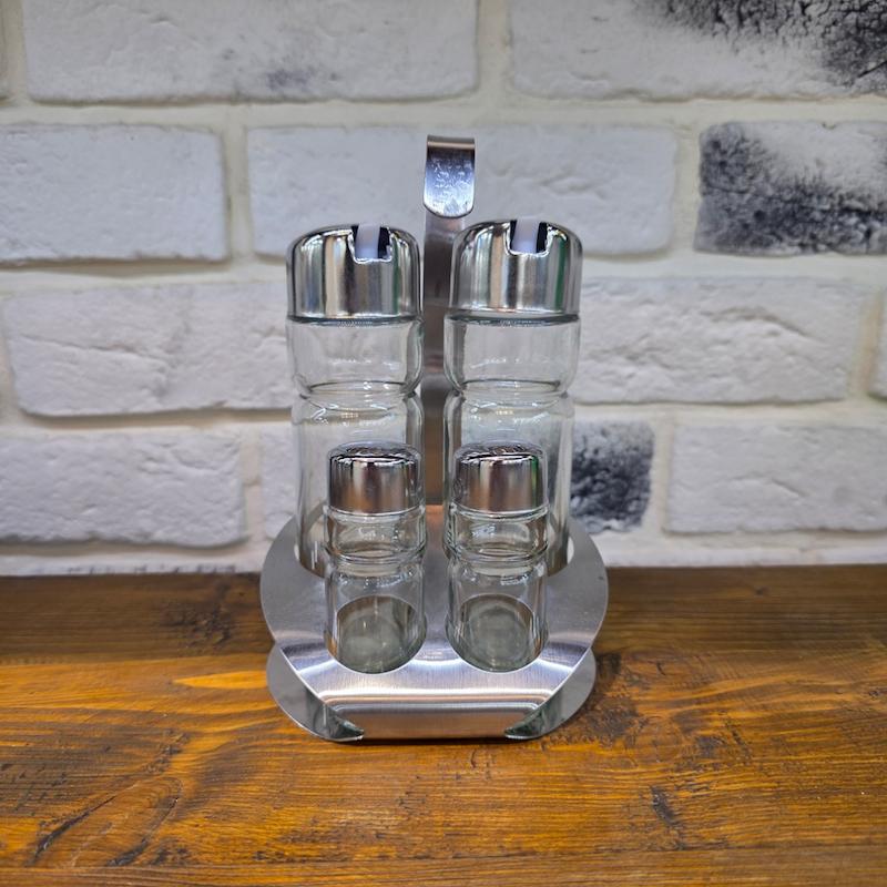 ست آبلیمو نمکدان با پایه استیل