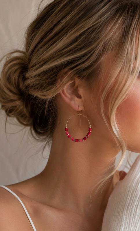 گوشواره حلقه ای ساحلی