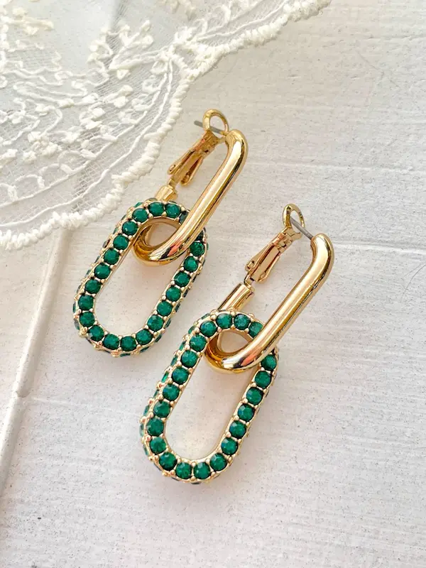 گوشواره زمردی