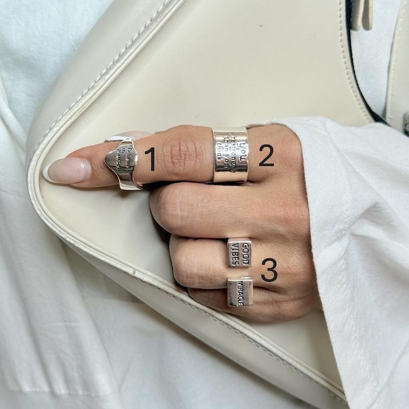 انگشتر نوشته انگلیسی 