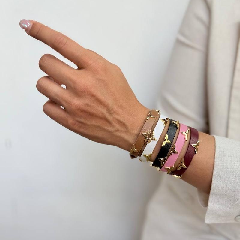 دستبند چرمی لویی ویتون 