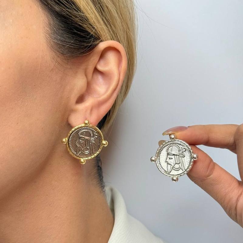 گوشواره طرح سکه کینگ