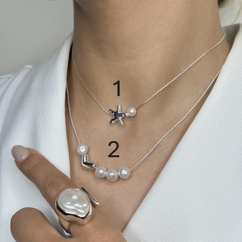 گردنبند آبکاری نقره با حک ۹۲۵