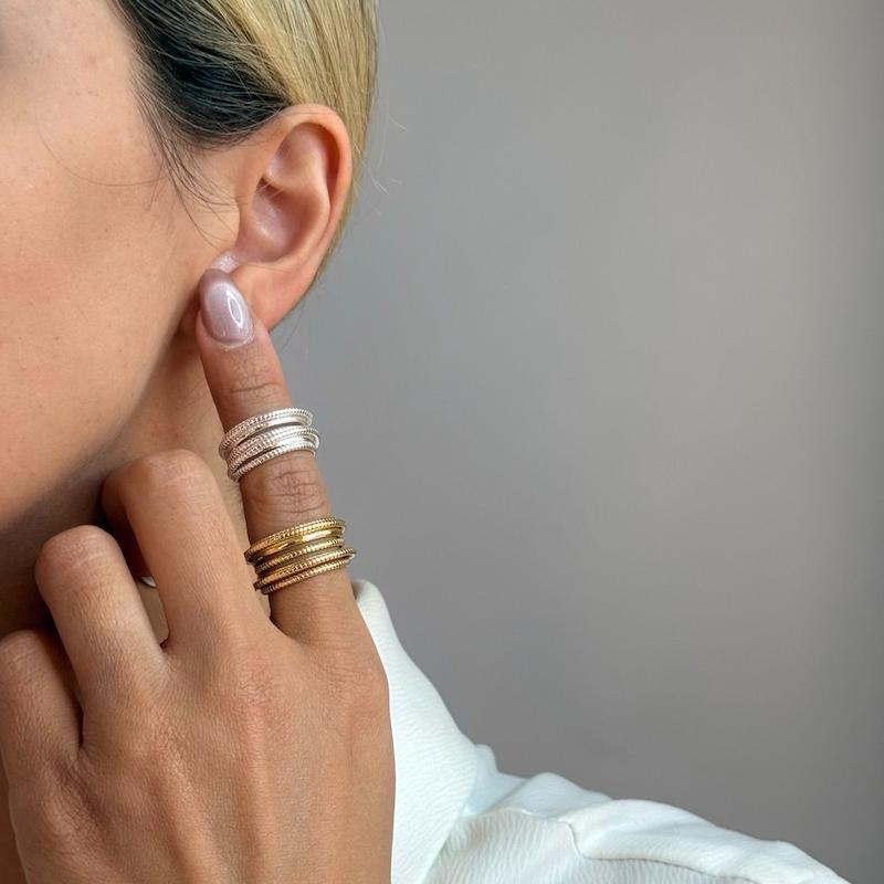 انگشتر طرح چند رینگ