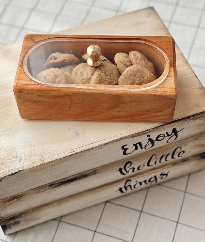 ظرف درب دار چوبی