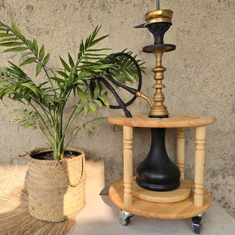 میز قلیان چرخدار