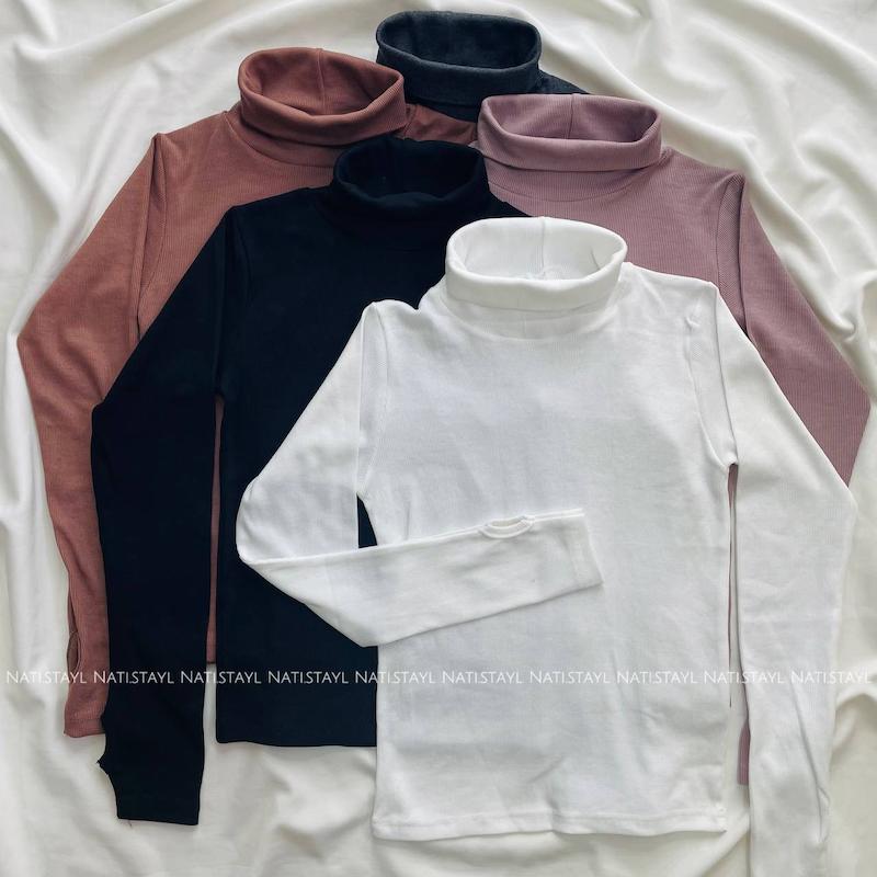 بلوز یقه‌اسکی فینگردار