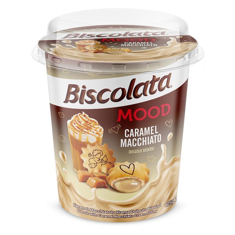 بیسکوییت بیسکولاتا مود با کرم کارامل ماکیاتو (Biscolata Mood)