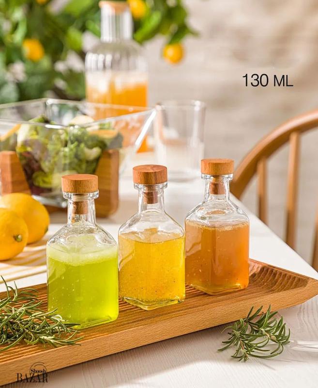 بطري 130 ميلي ليتر درب چوبي کد 226559 لیمون