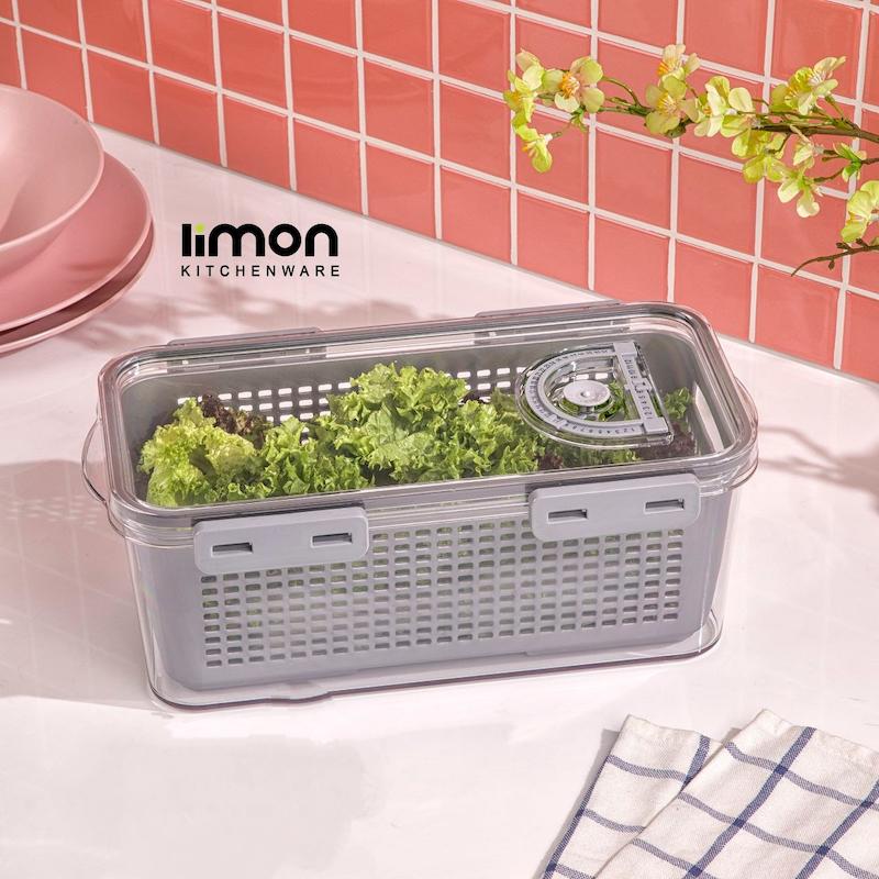 باکس نگهدارنده یخچالی تاریخ دار لیمون 5 لیتری 2424