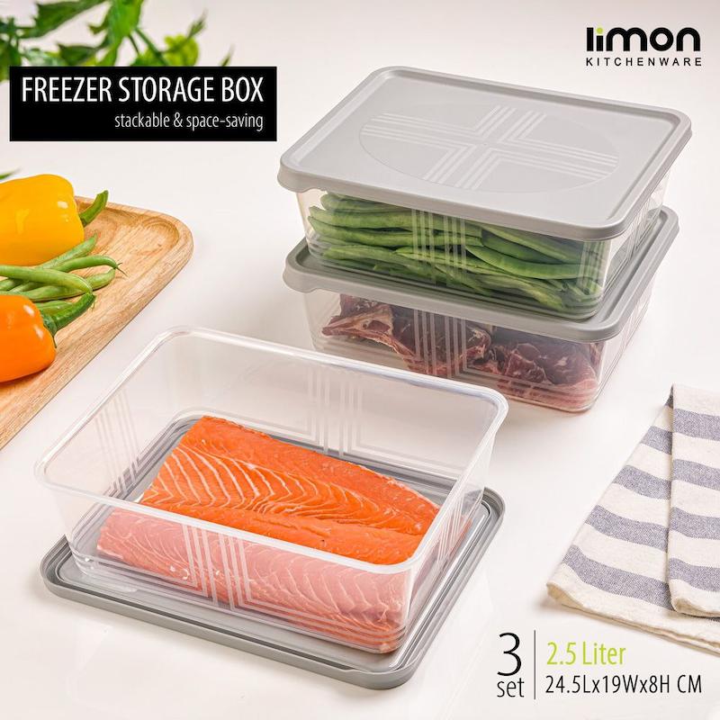 ظرف مستطیل 1/3 لیتر بسته 3 عددی کد 2406