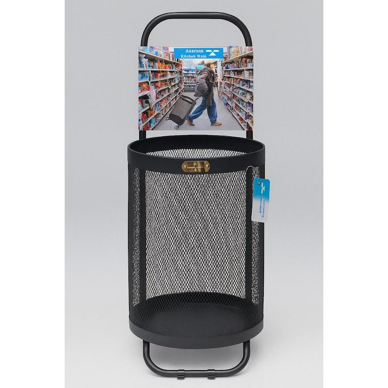 چرخ خرید فلزی چرخ دار برند آسمان