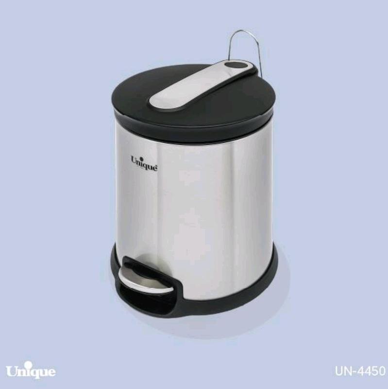 سطل زباله آشپزخانه ۱۴ لیتر استیل آرام بند کد 4450