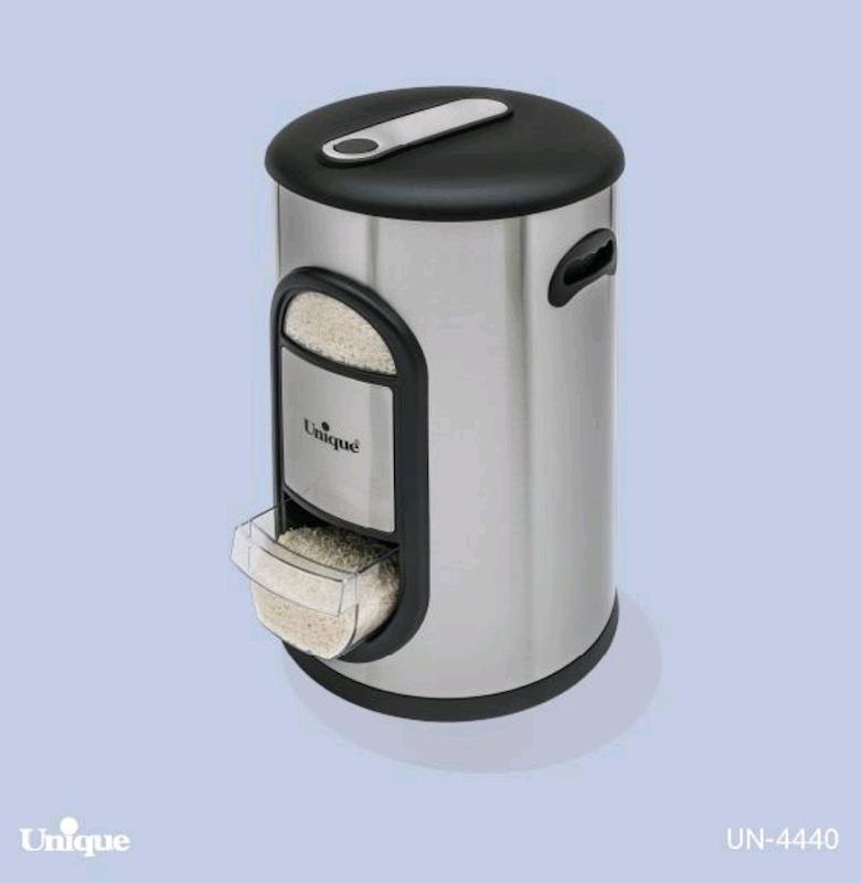 سطل برنج ۱۰ کیلویی پیمانه دار استیل کد 4440