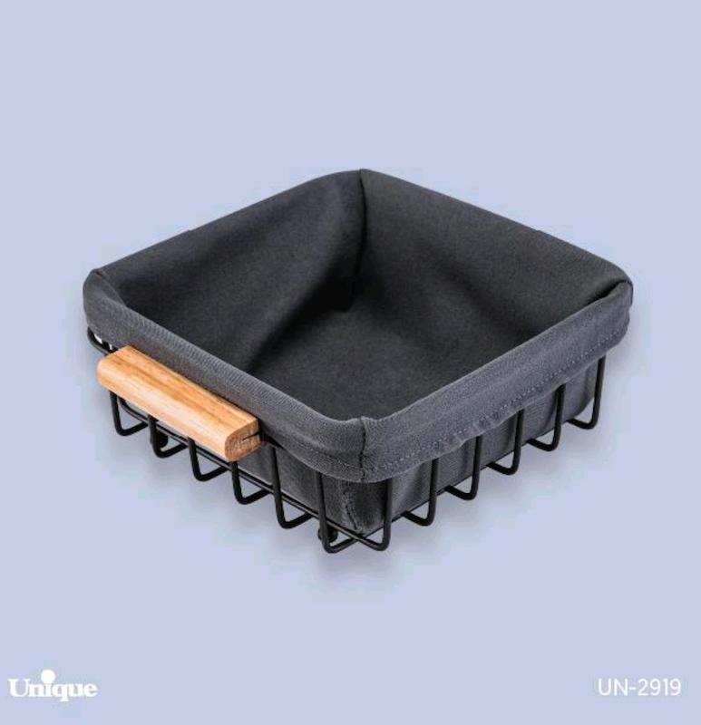 سبد جای نان و سبزی کوچک مربع یونیک کد 2919