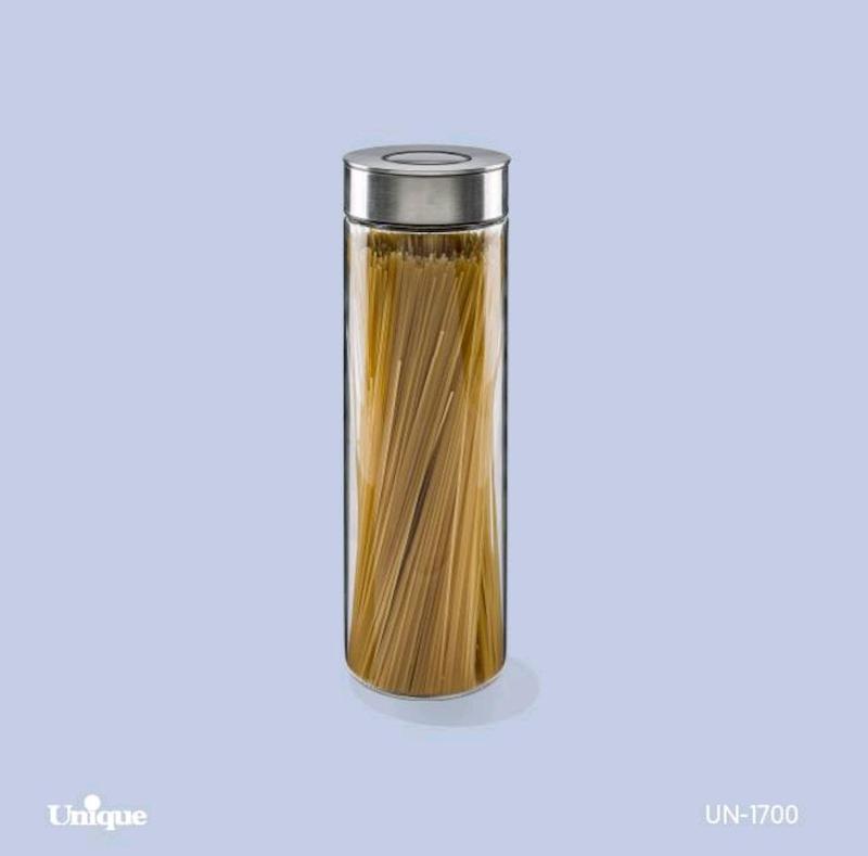 جای ماکارانی یونیک پیرکس درب استیل کد 1700