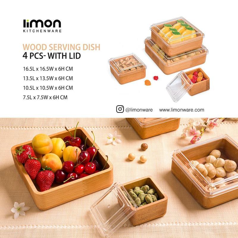 ست پذیرایی 4 تکه چوبی درب دار لیمون کد 2458