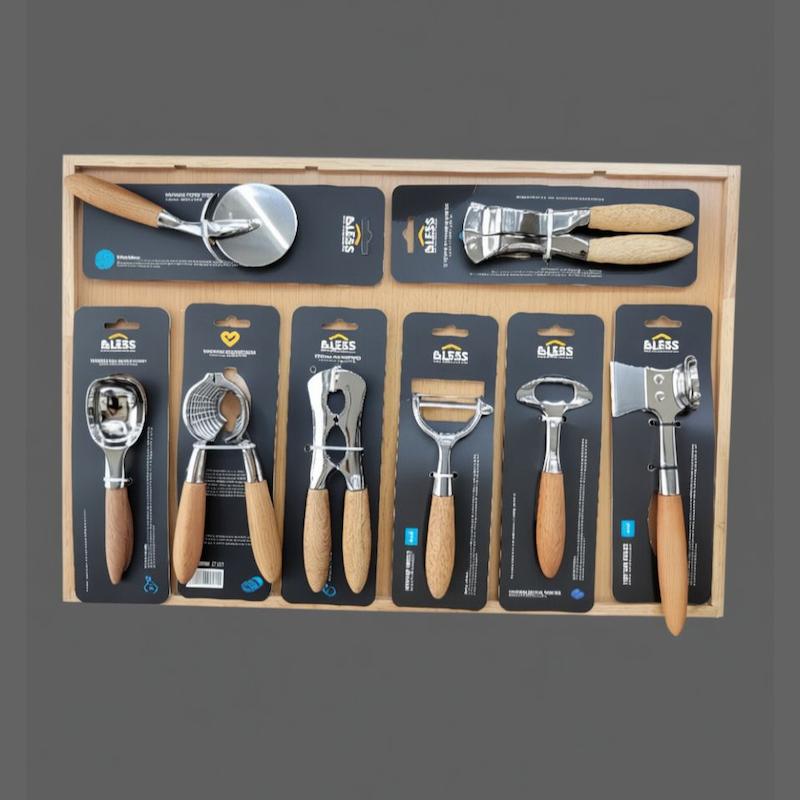 ست ابزار آشپزخانه 8پارچه برند Beless استیل 